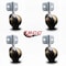 Service Caster 3 Inch Windsor Antique Soft Tread Ball Caster - Side Mount Bracket, 4PK SCC-GR01S30-DCR-WA-71678-4-CB180-4 - alternate 4